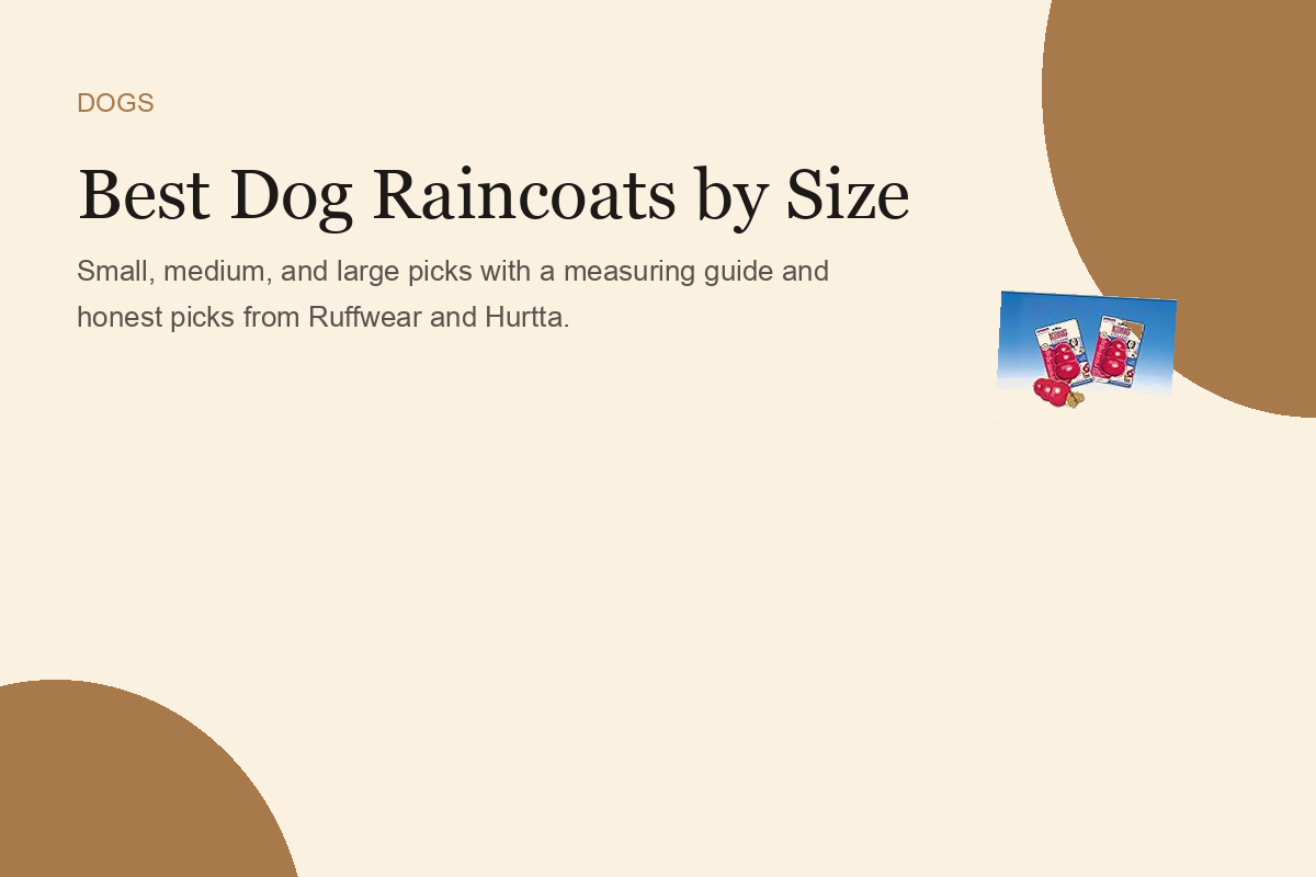 Best Dog Raincoats by Size