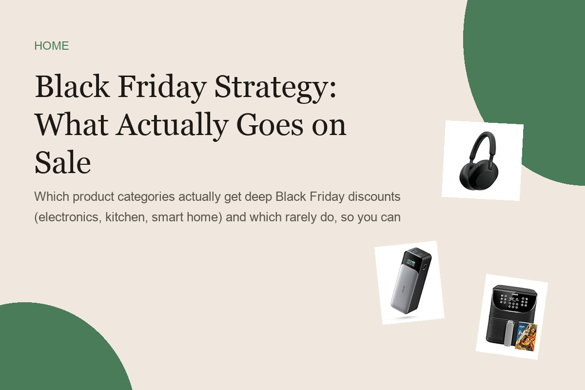 Black Friday Strategy: What Actually Goes on Sale