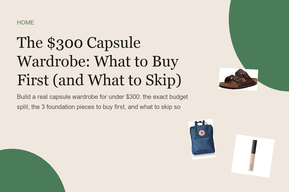 The $300 Capsule Wardrobe: What to Buy First (and What to Skip)