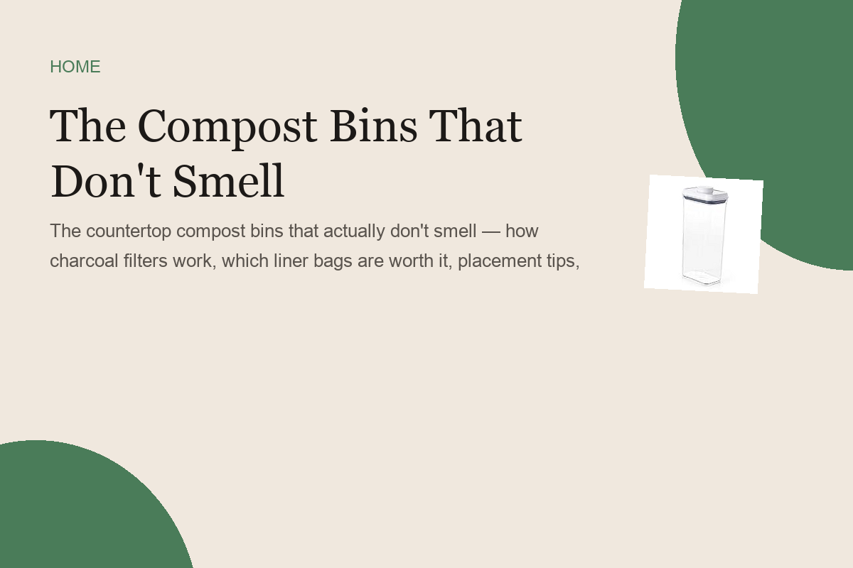 The Compost Bins That Don't Smell
