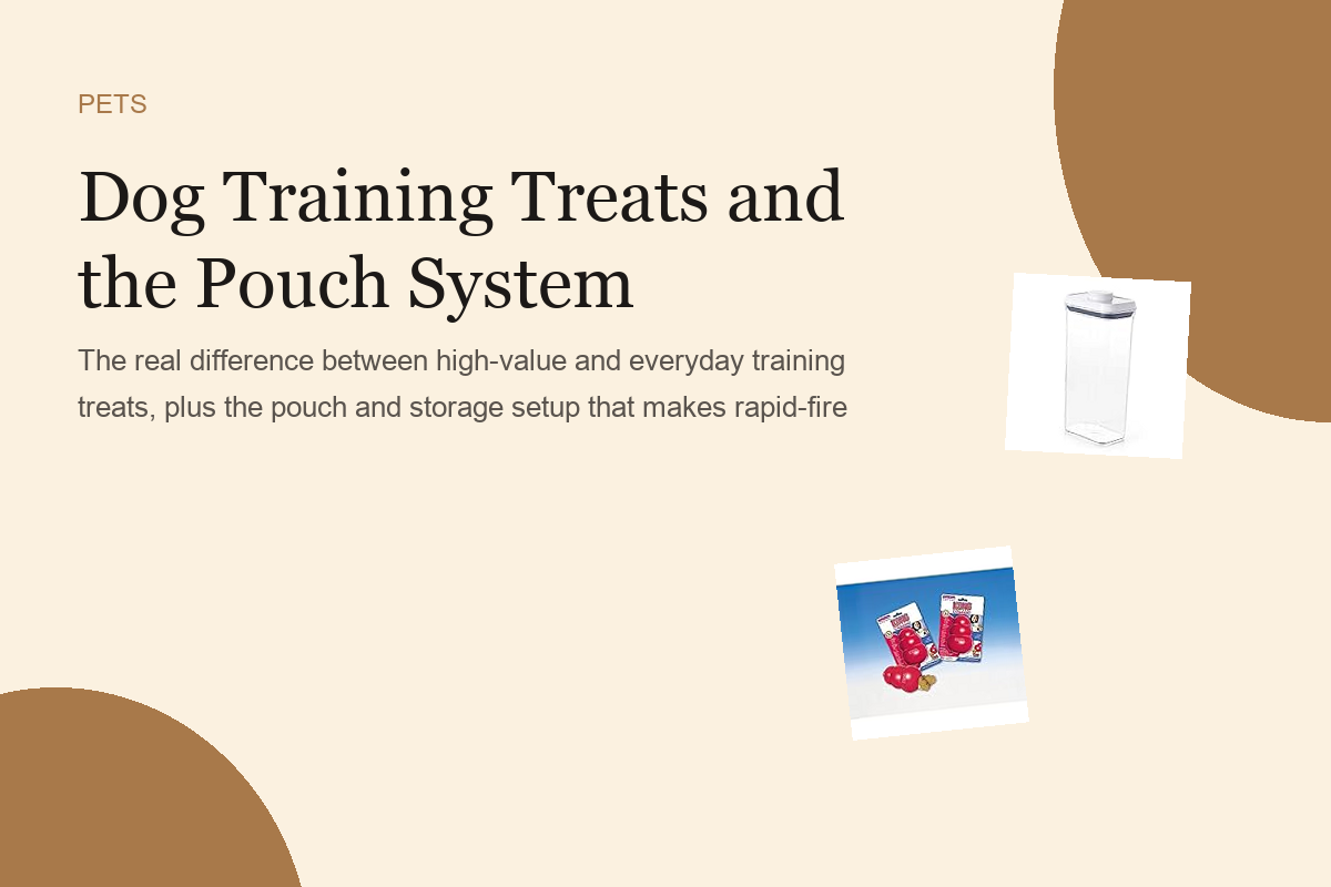 Dog Training Treats and the Pouch System