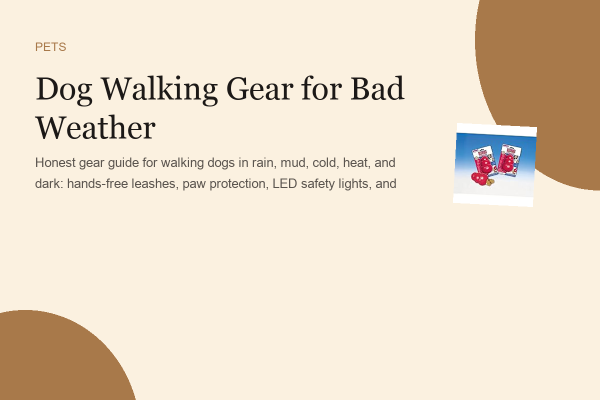 Dog Walking Gear for Bad Weather