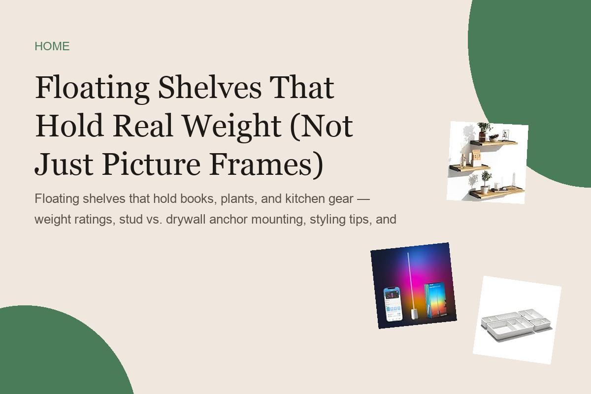 Floating Shelves That Hold Real Weight (Not Just Picture Frames)