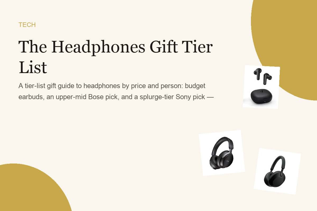 The Headphones Gift Tier List