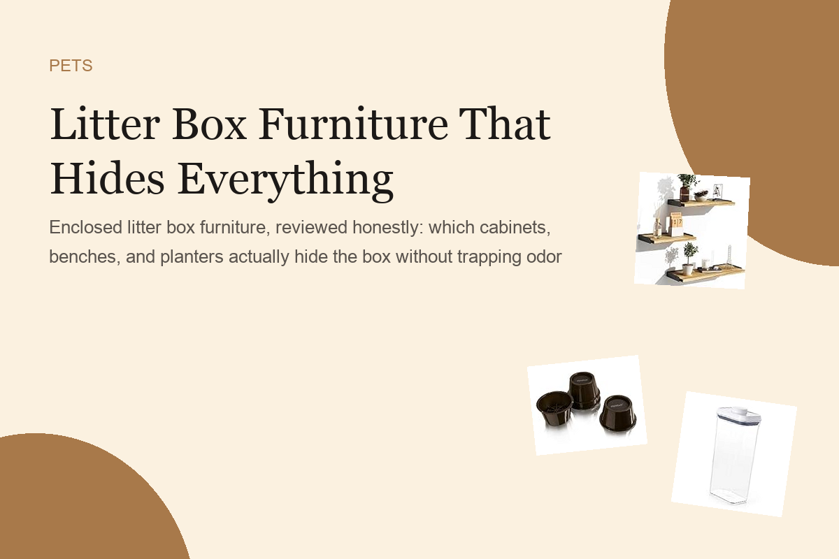 Litter Box Furniture That Hides Everything