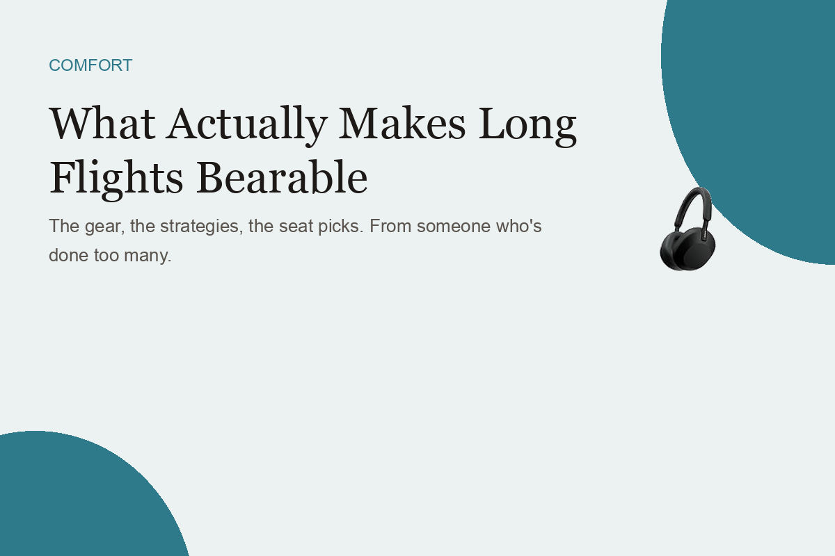 What Actually Makes Long Flights Bearable