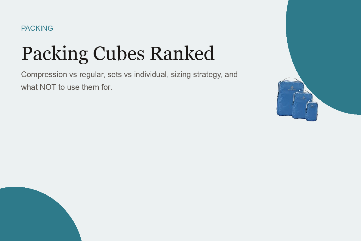 Packing Cubes Ranked