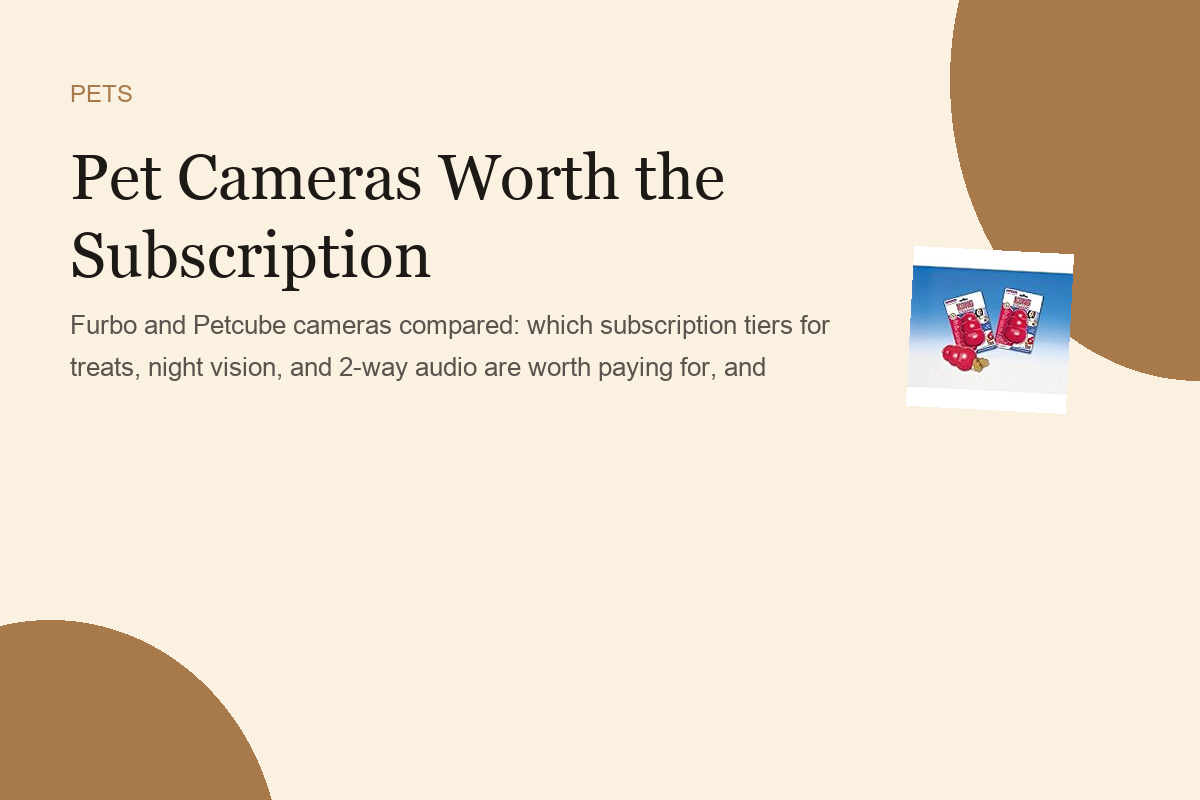 Pet Cameras Worth the Subscription