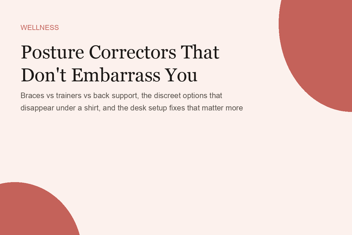 Posture Correctors That Don't Embarrass You