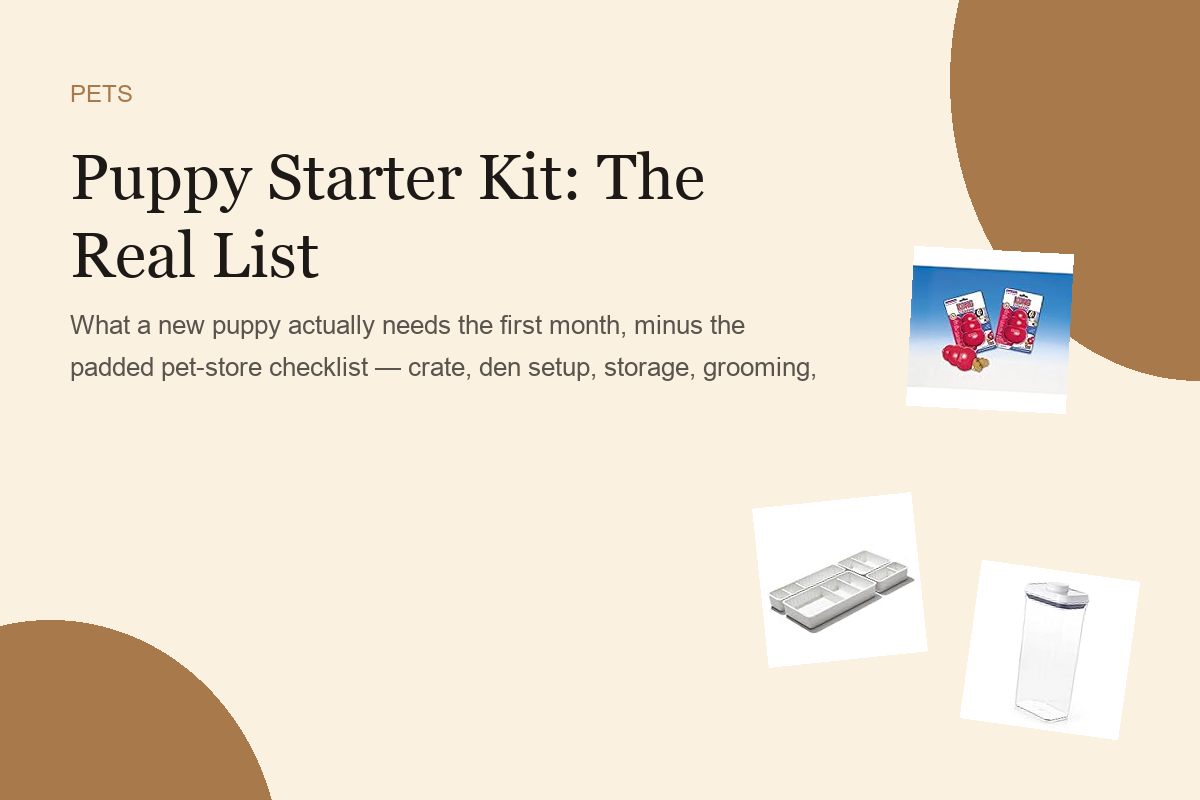 Puppy Starter Kit: The Real List