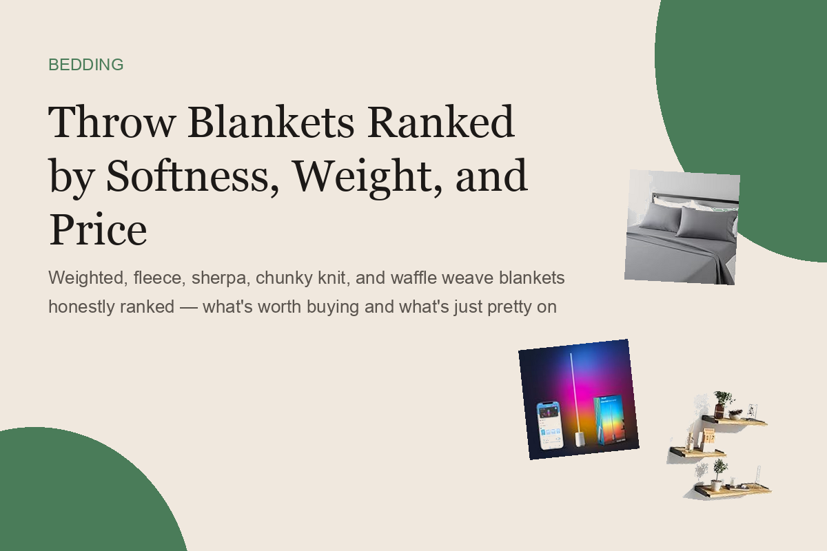 Throw Blankets Ranked by Softness, Weight, and Price